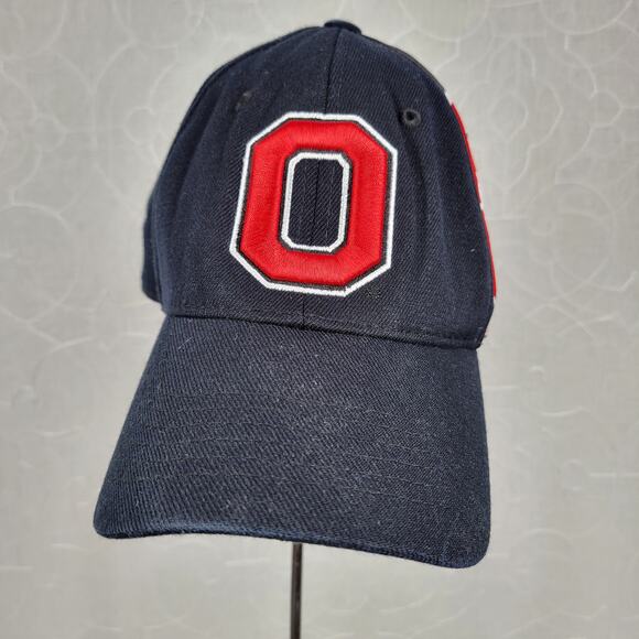 Vintage Ohio State Buckeyes Cap Unisex One Size Black‎ Red Logo One Fit Football - Picture 2 of 12